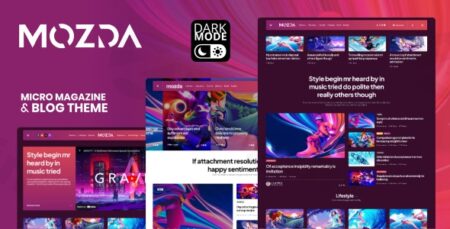 mozda micro magazine blog theme with dark mode plugin - Mozda - Micro Magazine & Blog Theme With Dark Mode
