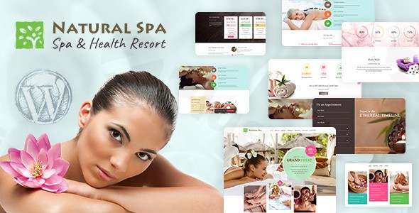 natural spa massage booking wordpress theme plugin - Download WordPress Themes in One Place​