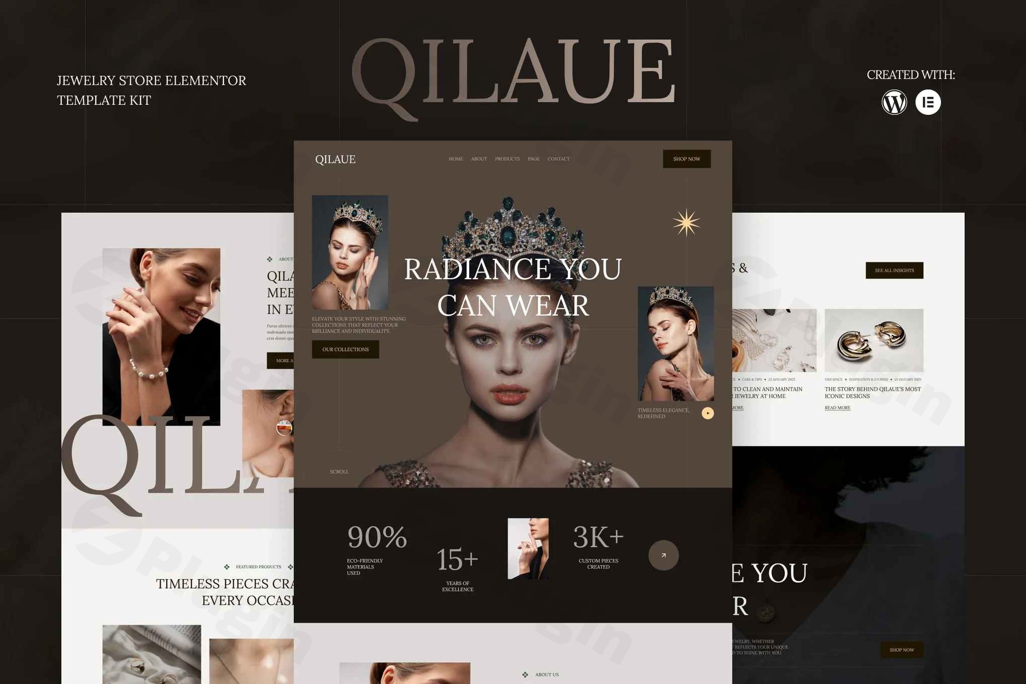 qilaue jewelry store elementor template kit plugin - Download the Best WordPress Plugins in One Place​