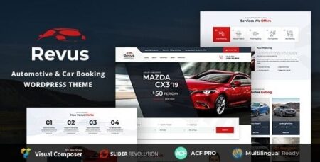 revus automotive car rental wordpress theme plugin - Revus - Automotive & Car Rental Wordpress Theme