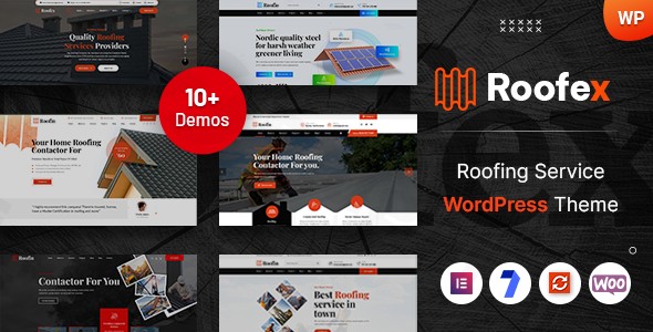 roofex roofing wordpress theme plugin - Download WordPress Themes in One Place​