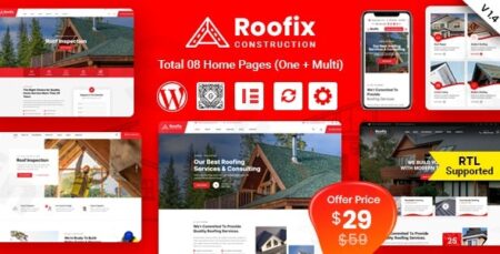Roofix – Roofing Services WordPress Theme roofix roofing services wordpress theme plugin - Roofix - Roofing Services Wordpress Theme