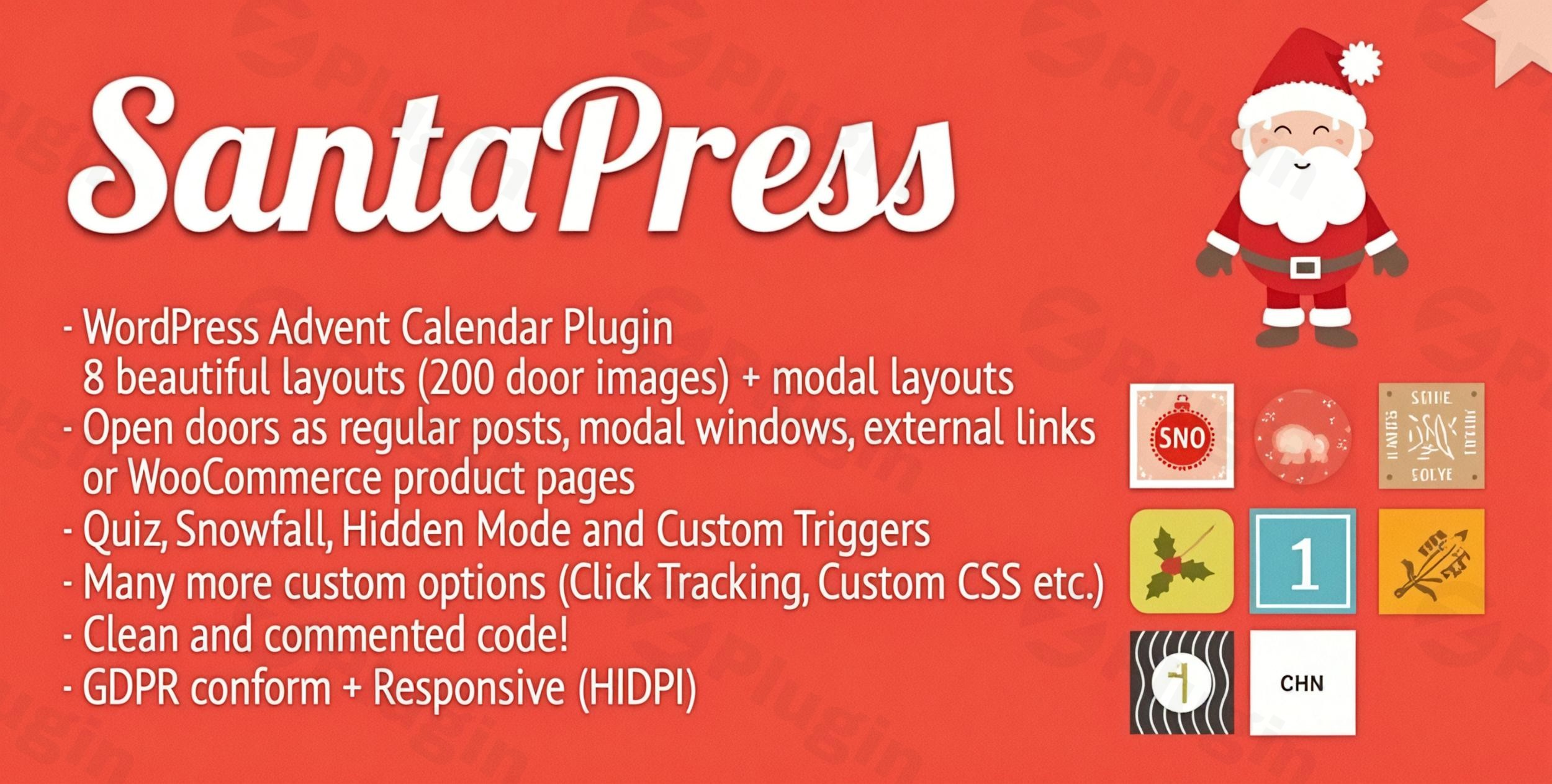 santapress wordpress advent calendar plugin quiz plugin - Download the Best WordPress Plugins in One Place​