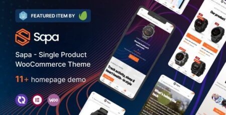 sapa product landing page woocommerce theme plugin - Sapa - Product Landing Page Woocommerce Theme