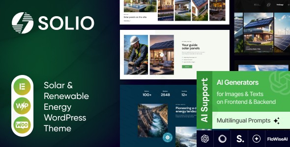 solio green power renewable energy wordpress theme plugin - Download WordPress Themes in One Place​