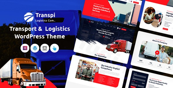 transpi logistics and transportation wordpress theme plugin - Download WordPress Themes in One Place​