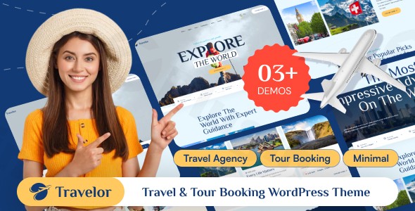 travelor travel tour booking wordpress theme plugin - Download WordPress Themes in One Place​