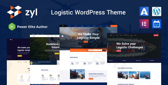 zyl transportation logistics wordpress theme plugin - Download WordPress Themes in One Place​