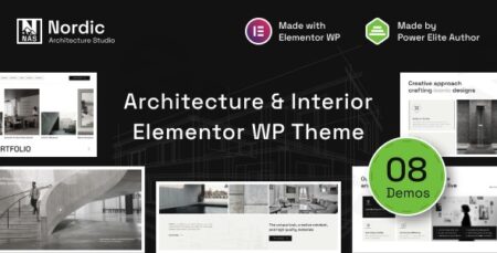 nordic architecture interior design wordpress theme plugin - Nordic - Architecture & Interior Design Wordpress Theme