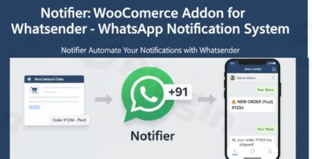 notifier woocommerce addon for whatsender whatsapp notification system plugin - Notifier: Woocommerce Addon For Whatsender Whatsapp Notification System