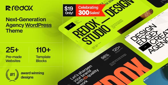 redox creative agency portfolio wordpress theme plugin - Download WordPress Themes in One Place​