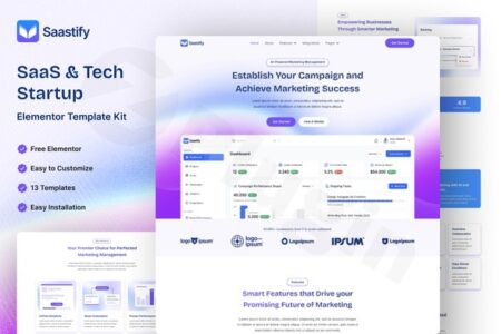 Saastify – Saas & Tech Startup Elementor Template Kit saastify saas tech startup elementor template kit plugin - Saastify - Saas & Tech Startup Elementor Template Kit