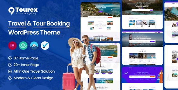 tourex tour travel booking wordpress theme plugin - Download WordPress Themes in One Place​