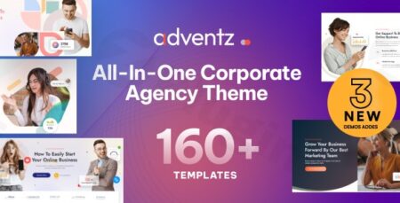 adventz corporate business wordpress theme plugin - Adventz - Corporate Business Wordpress Theme