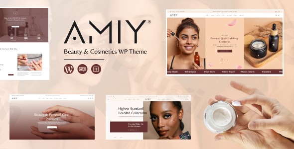 amiy beauty cosmetics shop wordpress theme plugin - Download WordPress Themes in One Place​