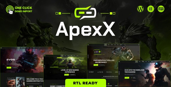 apexx esports gaming wordpress theme plugin - Download WordPress Themes in One Place​