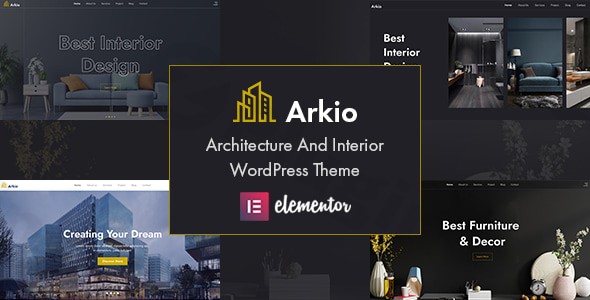 arkio architecture interior wordpress theme plugin - Download WordPress Themes in One Place​