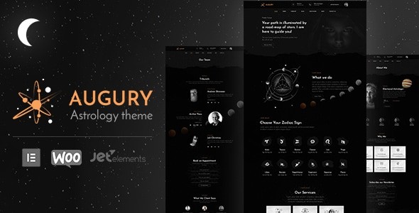 augury horoscope astrology wordpress theme plugin - Download WordPress Themes in One Place​