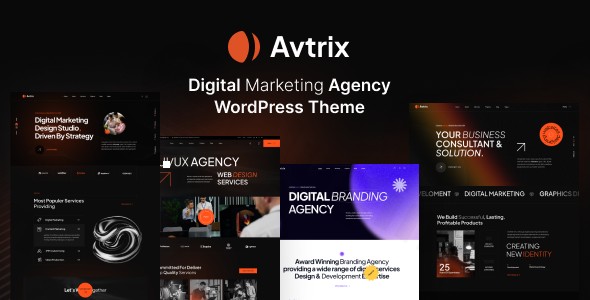 avtrix digital marketing agency wordpress theme plugin - Download WordPress Themes in One Place​