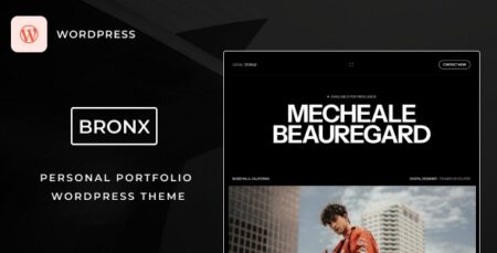 bronx portfolio wordpress theme plugin - Bronx | Portfolio Wordpress Theme