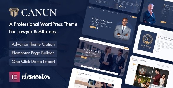 canun lawyer attorney wordpress theme plugin - Download WordPress Themes in One Place​