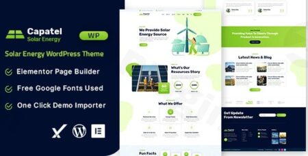 capatel solar energy wordpress theme plugin - Capatel - Solar Energy Wordpress Theme