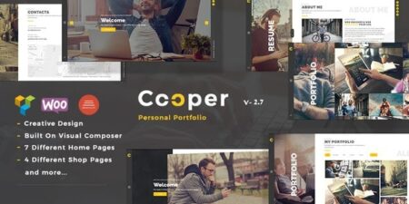 Cooper – Creative Responsive Personal Portfolio WordPress Theme cooper creative responsive personal portfolio wordpress theme plugin - Cooper - Creative Responsive Personal Portfolio Wordpress Theme