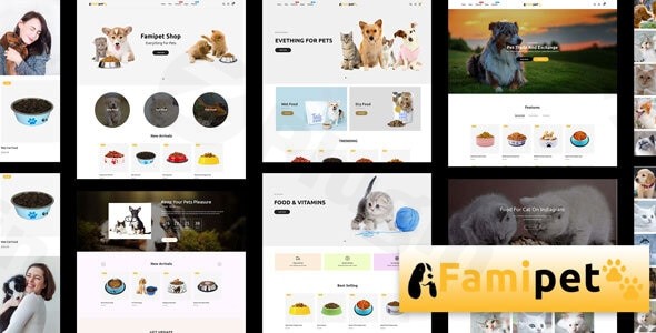 famipet pet food shop responsive shopify theme plugin - Download the Best WordPress Plugins in One Place​
