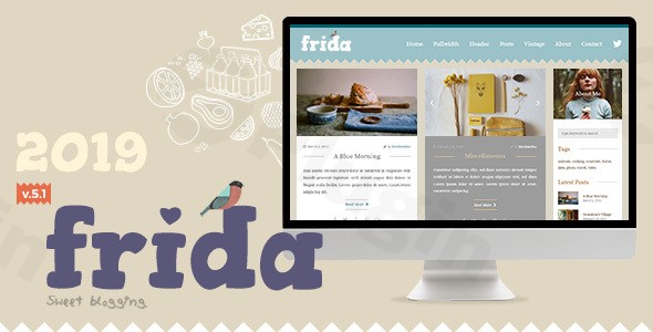 frida a sweet classic blog theme plugin - Download WordPress Themes in One Place​