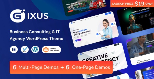 gixus business consulting it agency wordpress plugin - Download WordPress Themes in One Place​