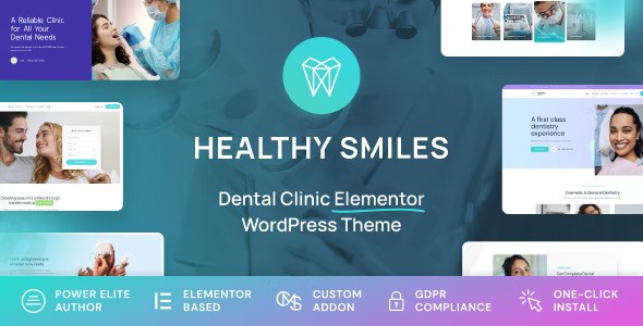 healthy smiles dental wordpress theme plugin - Download WordPress Themes in One Place​