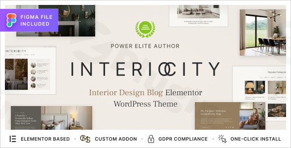 interiocity home decor blog and interior design magazine wordpress theme plugin - Download WordPress Themes in One Place​