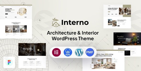 interno architecture and interior wordpress theme plugin - Download WordPress Themes in One Place​