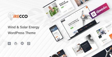 irecco wind solar energy wordpress theme plugin - Irecco - Wind & Solar Energy Wordpress Theme