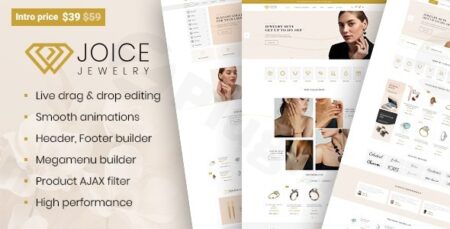 Joice – Jewelry & Watches Store WordPress Theme joice jewelry watches store wordpress theme plugin - Joice - Jewelry & Watches Store Wordpress Theme