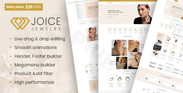joice jewelry watches store wordpress theme plugin - Download WordPress Themes in One Place​