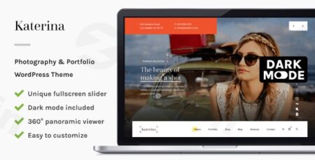 katerina photography portfolio wordpress theme plugin - Katerina - Photography & Portfolio Wordpress Theme