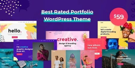 leedo modern colorful creative portfolio wordpress theme plugin - Leedo - Modern, Colorful & Creative Portfolio Wordpress Theme