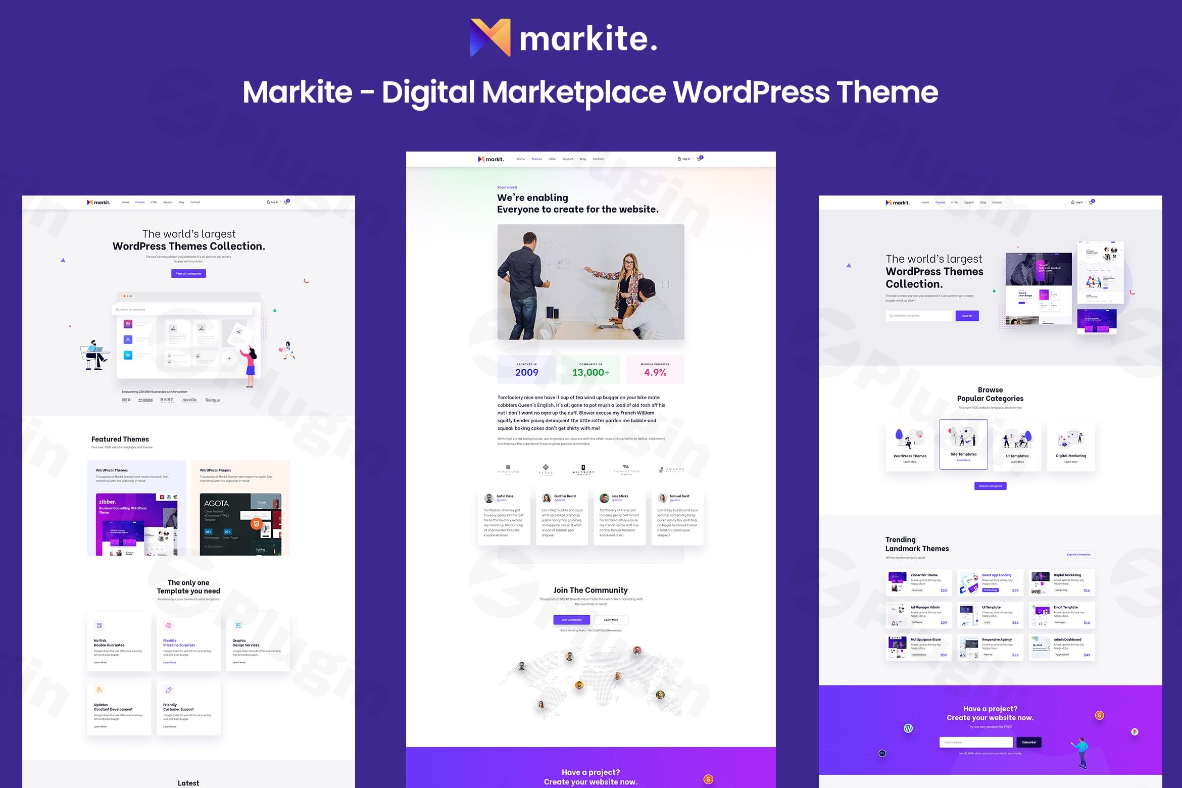 markite digital marketplace wordpress theme plugin - Download WordPress Themes in One Place​