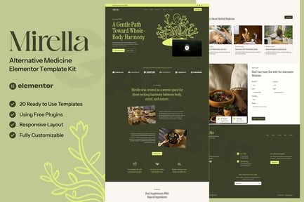 mirella alternative medicine elementor template kit plugin - Download the Best WordPress Plugins in One Place​