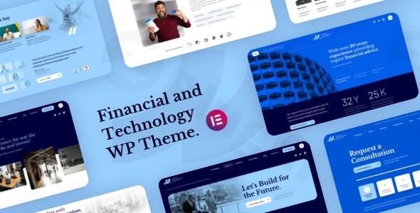 mlab financial and technology wordpress theme plugin - Download WordPress Themes in One Place​