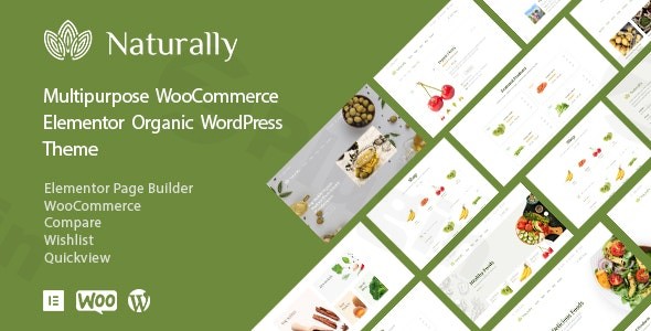 naturally organic food market woocommerce theme plugin - Download WordPress Themes in One Place​