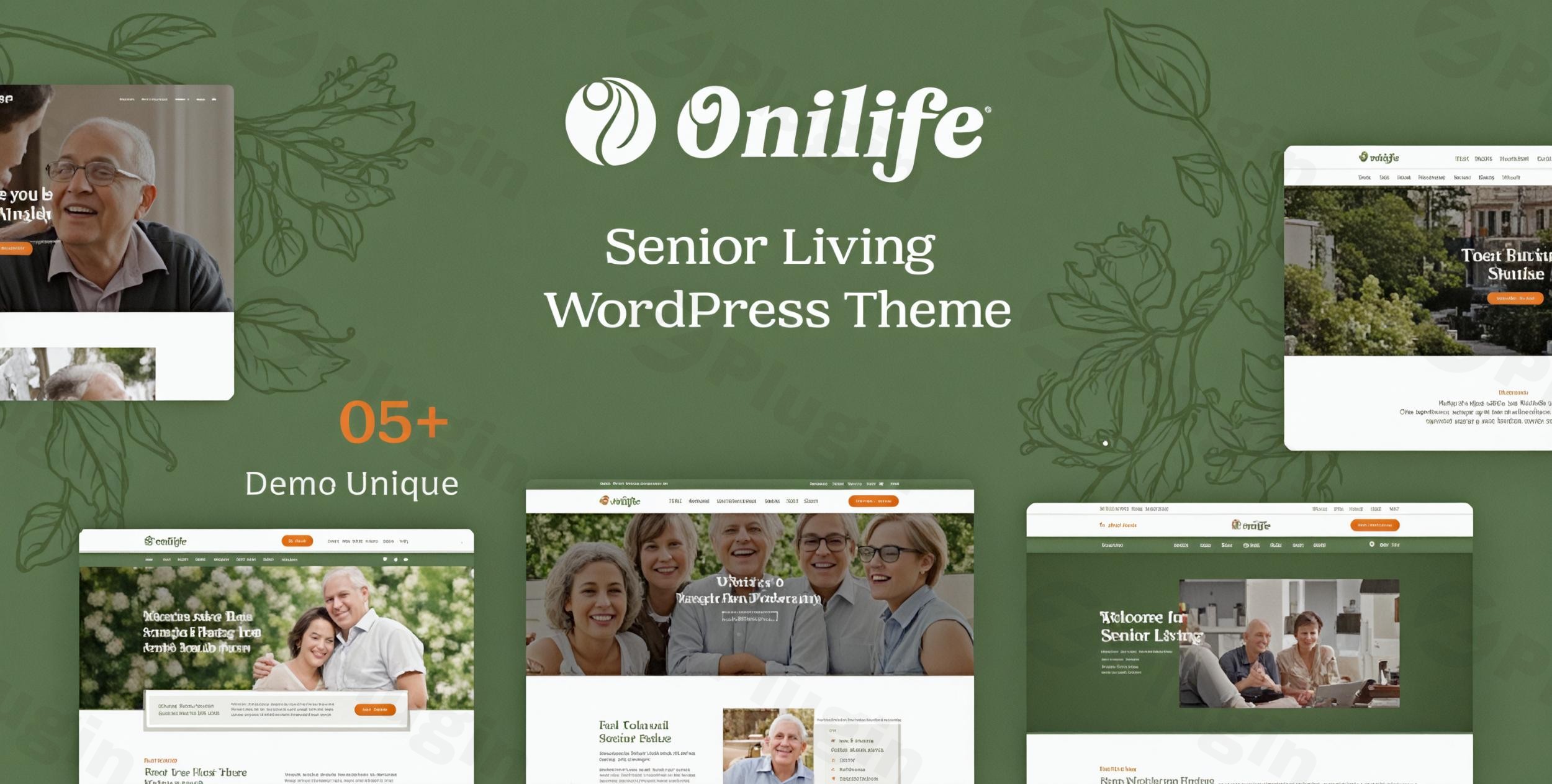onilife senior living wordpress theme plugin - Download WordPress Themes in One Place​