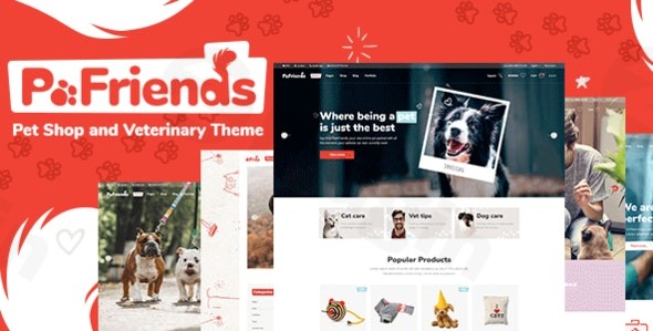 pawfriends pet shop and veterinary theme plugin - Download WordPress Themes in One Place​