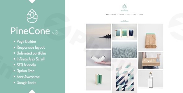 pinecone creative portfolio and blog for agency plugin - Download WordPress Themes in One Place​