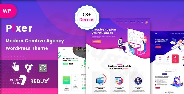 pixer digital agency wordpress theme plugin - Download WordPress Themes in One Place​