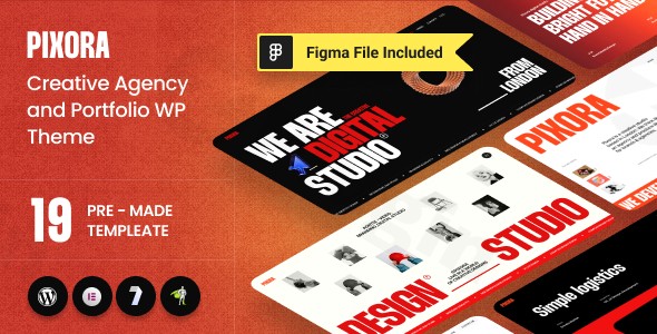 pixora creative agency portfolio wordpress theme plugin - Download WordPress Themes in One Place​