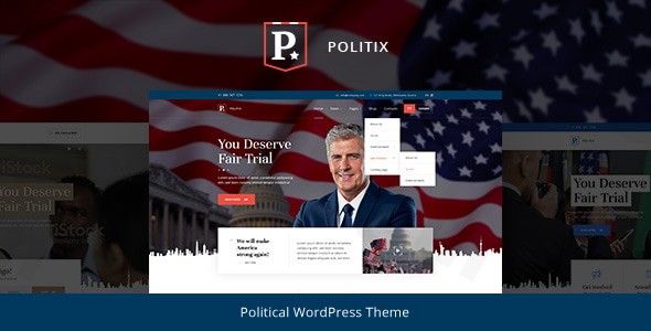 politix political campaign wordpress theme plugin - Download WordPress Themes in One Place​