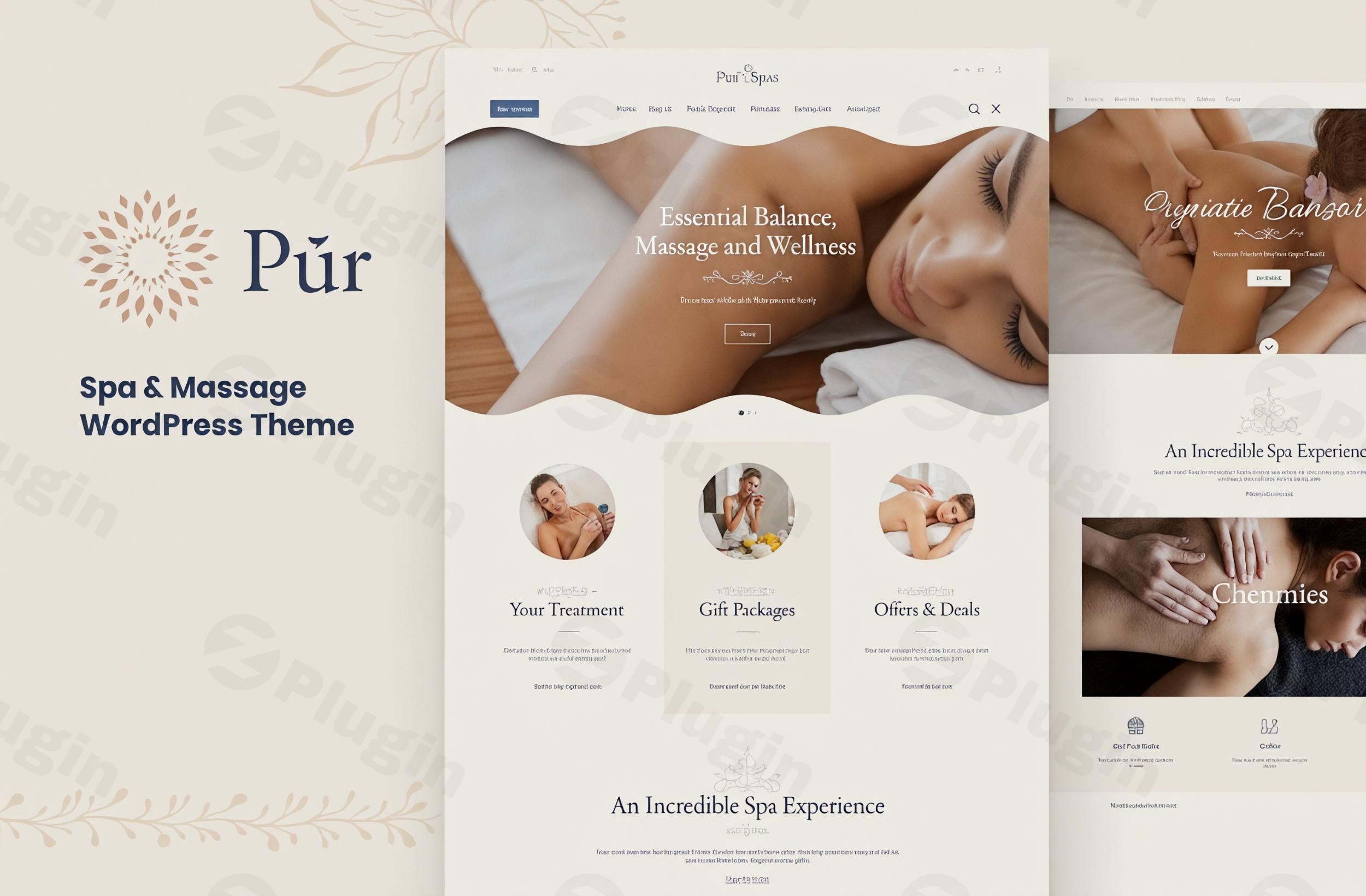 pur wellness spa wordpress theme plugin - Download WordPress Themes in One Place​