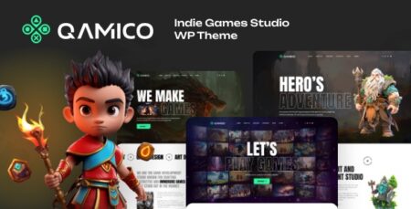 Qamico – Indie Games Studio WordPress Theme qamico indie games studio wordpress theme plugin - Qamico - Indie Games Studio Wordpress Theme